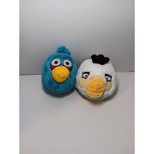 Angry Birds Plush Lot of 2 Matilda Bird & Blue Bird Jay 5” Commonwealth Toy